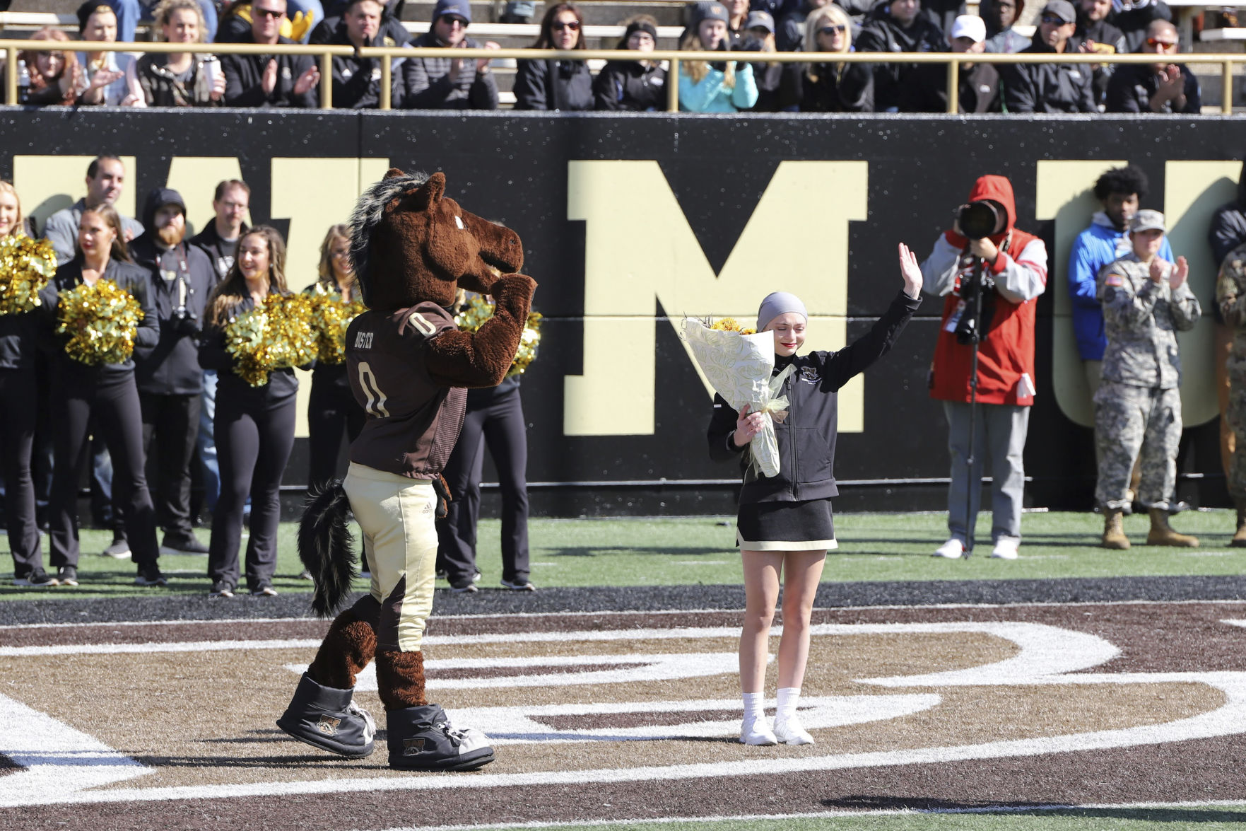 Brianne Korteway is given a standing ovation